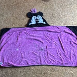 Disney Pink and Black Towel with Minnie